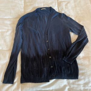 Prada Cardigan, Blue Black Ombre, Size S